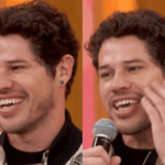 Após beijo em Luiza Arraes, Patrícia Poeta brinca que José Loreto é sedutor: “Tá tímido?”