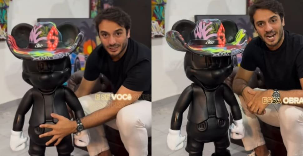 Jon Vlogs encomenda obra de arte para presentear Ana Castela e reacende rumores de romance