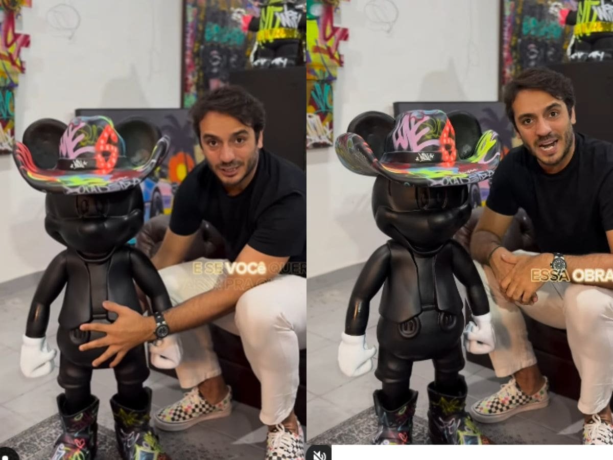 Artista mostra obra de arte que Jon Vlogs comprou para Ana Castela