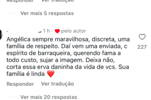 Angelica curte comentário sobre Duda Guerra após barraco na internet: “Erva daninha”