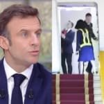 Presidente da França leva tapa no rosto durante suposto desentendimento com a primeira-dama