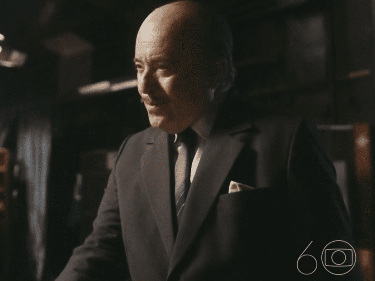 Tony Ramos como Roberto Marinho — Reprodução/Globo Tony Ramos como Roberto Marinho — Reprodução/Globo