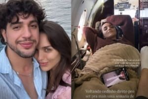 Apaixonada! Rafa Kalimann faz bate e volta para curtir show de Nattan