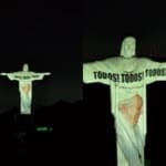 Cristo Redentor recebe projeção emocionante em despedida ao Papa Francisco