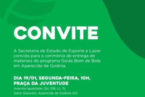 Aparecida entrega kits esportivos a crianças e jovens segunda 19