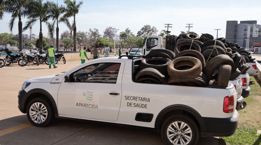 Aparecida intensifica combate ao Aedes e recolhe 17,6 mil pneus