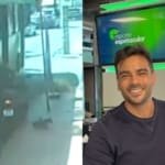 Apresentador da Globo sofre acidente de moto e quase é esmagado por ônibus