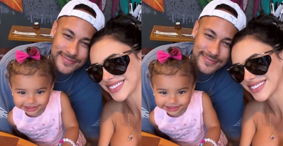Bruna Biancardi e Mavie voltam para o Brasil e celebram reencontro com Neymar