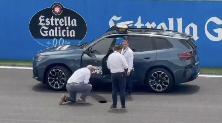 Buraco na pista do MotoGP causa atraso na programação