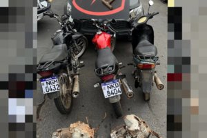 CPE desmantela desmanche e recupera três motos furtadas em Aparecida