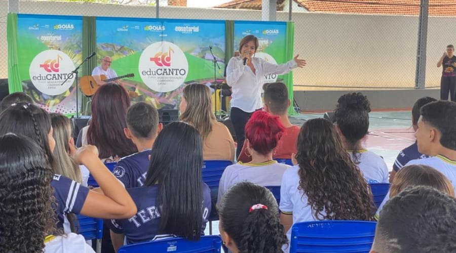 EduCanto, com Maria Eugênia, segue até 28/11, em escolas públicas GO