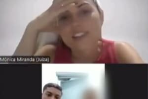 Em audiência, juíza reconhece preso e brinca: 'Você aqui de novo'