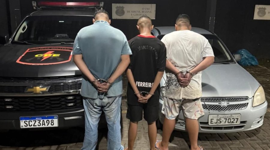 Em menos de 24h, CPE prende trio por tiros em distribuidora