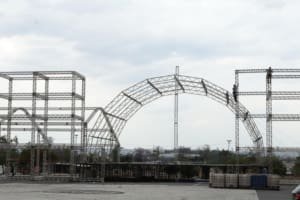 Estrutura do Aparecida é Show está em fase final de montagem
