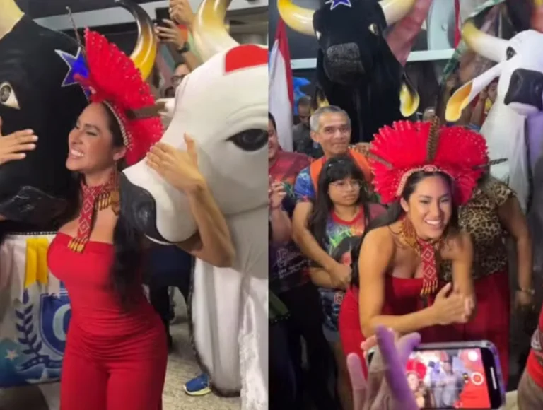 Ex-BBB 24 Isabelle Nogueira é recebida com festa por multidão em aeroporto de Manaus