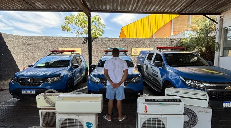 Falso locador de imóvel é preso por furtar aparelhos de ar-condicionado