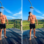 Cauã Reymond posta foto tomando banho após polêmica de fedor e desodorante