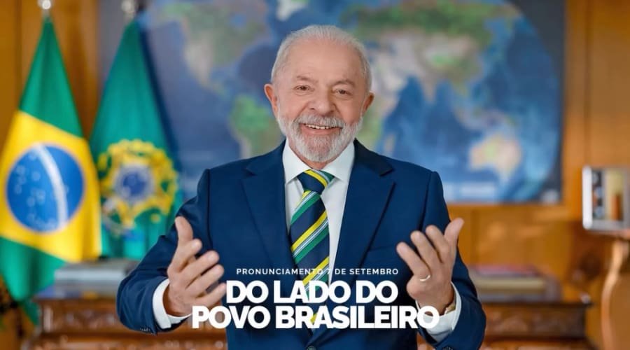 Lula faz pronunciamento em rede nacional do 7 de Setembro