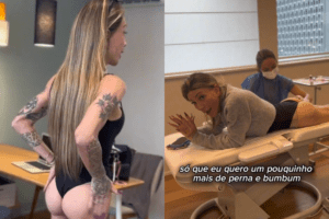 Em novo procedimento, Maya aperfeiçoa o bumbum na véspera do Natal