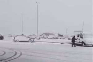 Neve interdita Serra do Rio do Rastro em SC