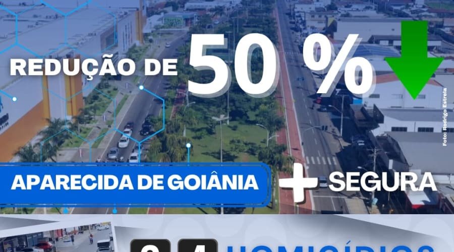 Número de homicídios cai pela metade em Aparecida de Goiânia