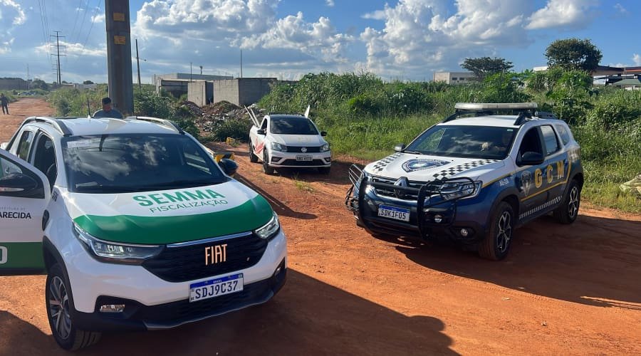 Operação Aparecida Limpa faz novas apreensões em flagrante de descarte irregular de entulho