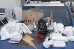 PM desmantela laboratório e apreende R$ 1,2 mi em cocaína