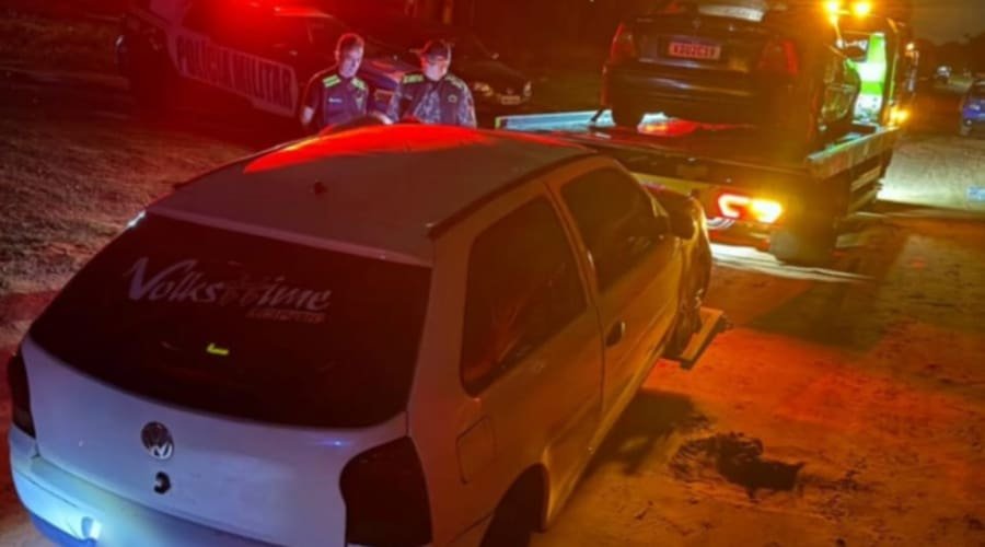 PM e Semma encerram festa e apreendem carros de som em Aparecida