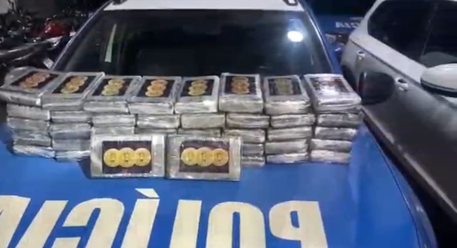 Polícia Militar apreende carga de cocaína avaliada em R$ 3 milhões