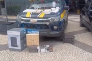 PRF intercepta carga de canetas emagrecedoras e celulares ilegais