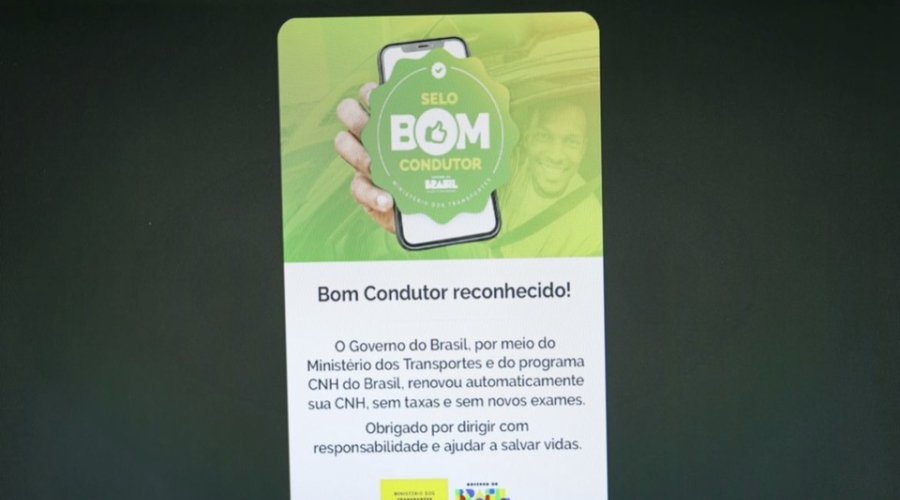 Renovação automática de CNH beneficia 300 mil na primeira semana