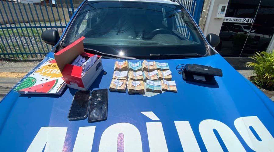 Tesoureiro do tráfico é preso com mais de R$ 60 mil em Aparecida
