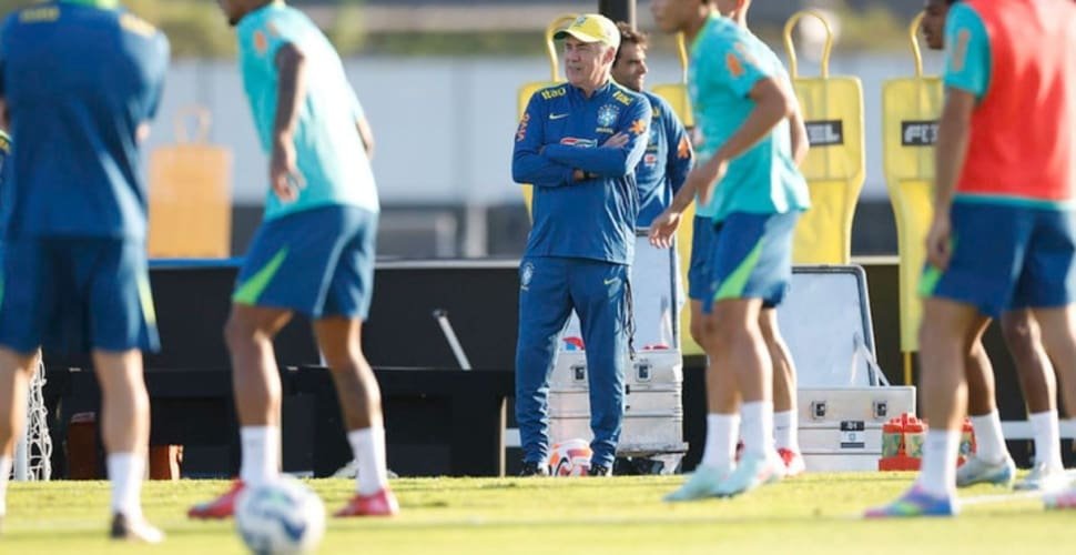 Novo técnico, nova fase: como foi o primeiro treino da seleção brasileira com Ancelotti