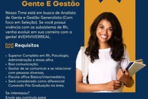 Vaga para Analista