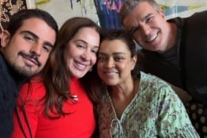 Preta Gil recebe visita de Claudia Raia e Enzo Celulari durante tratamento nos EUA