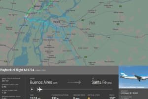 Avião argentino dá voltas no ar por quase 1h por não haver pessoas na torre de controle