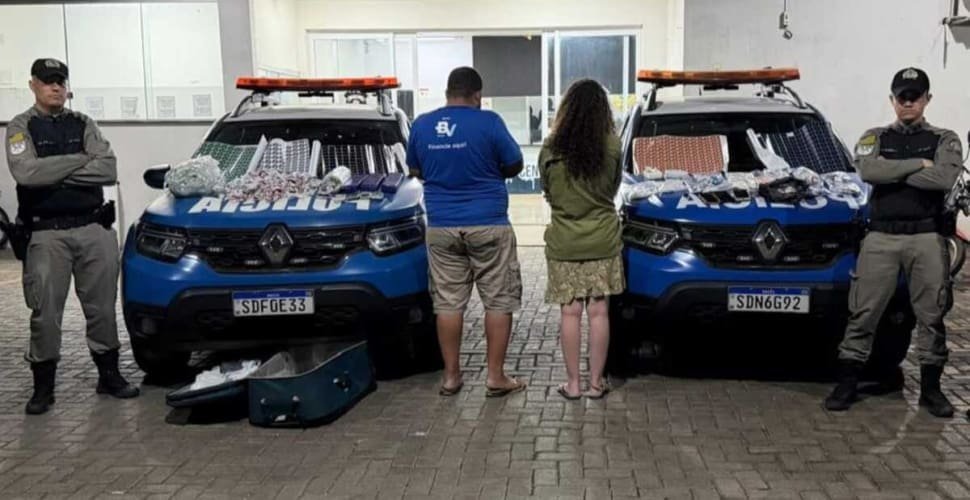 PM desmantela laboratório do tráfico após motorista jogar garrafa