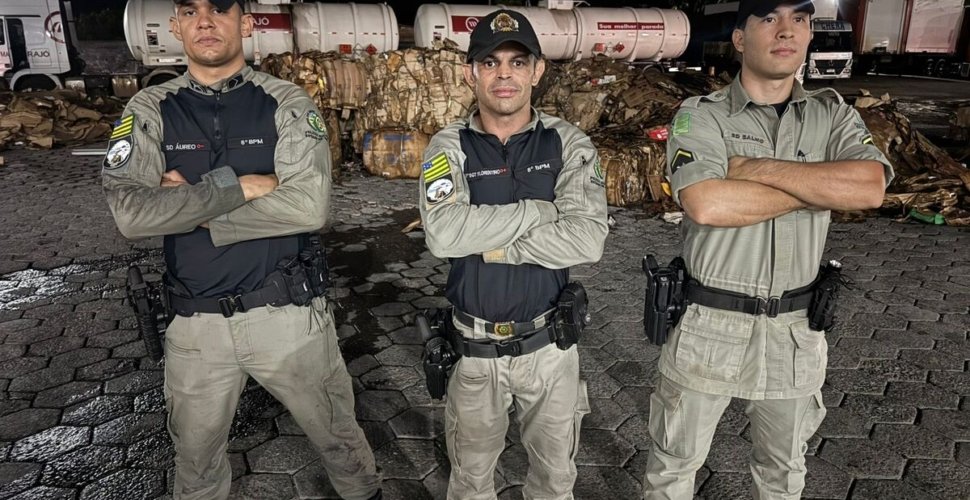 PM age rápido e evita tragédia em posto de combustíveis em Aparecida