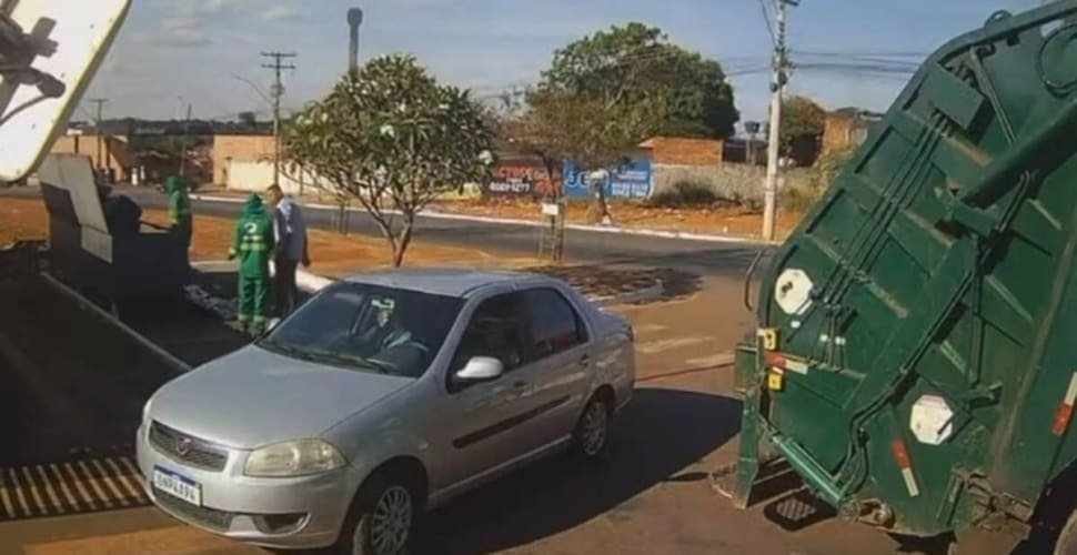 Coletor de lixo é agredido por morador durante trabalho em Goiânia