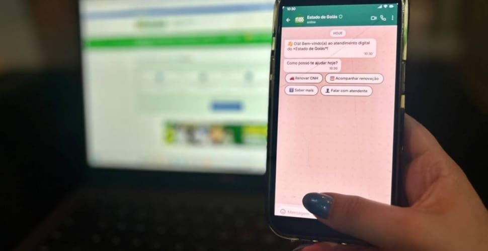 Goiás oferece renovação da CNH e emissão de identidade por WhatsApp