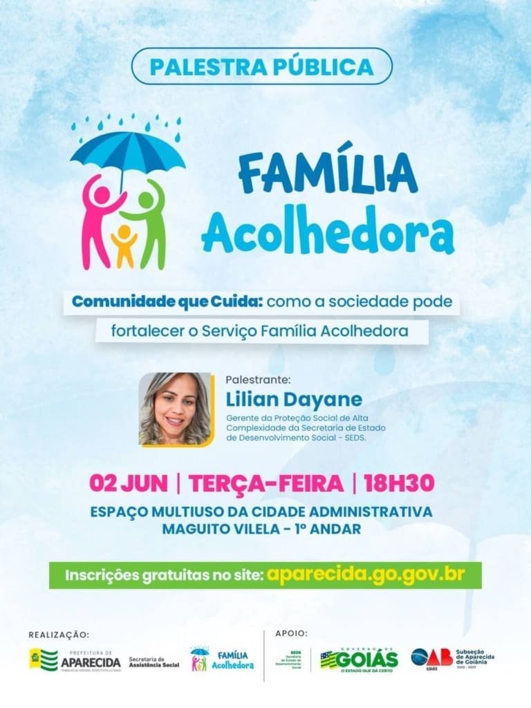 Palestra em Aparecida orientará como oferecer lar temporário a crianças em situação de risco