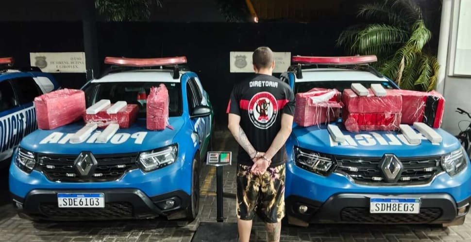 Foragido condenado a 19 anos é preso com 160 kg de maconha