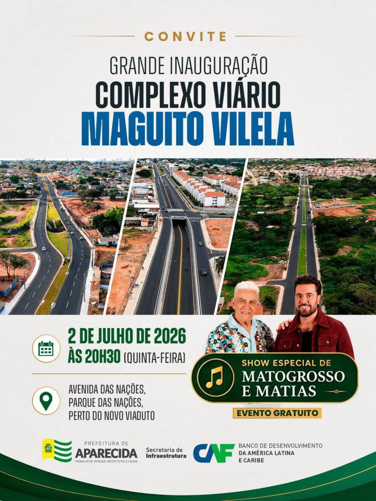 Aparecida inaugura Complexo Viário Maguito Vilela nesta quinta (2)