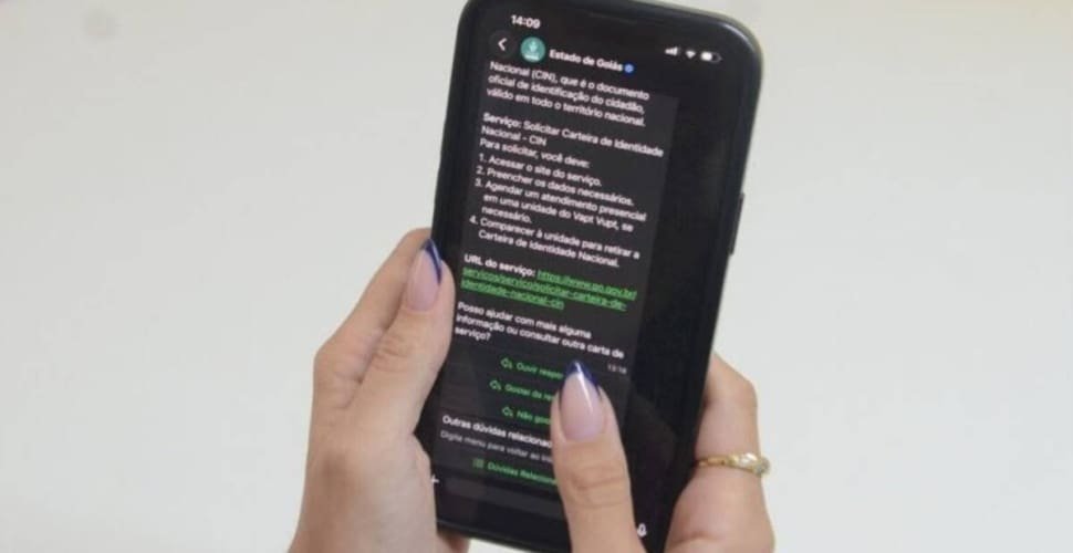 Goiás passa a oferecer cinco serviços públicos pelo WhatsApp