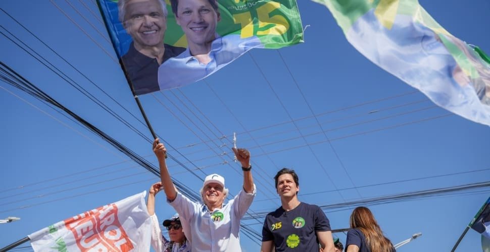 Dia do 15 Daniel Vilela e Caiado realizam grande comício em Aparecida