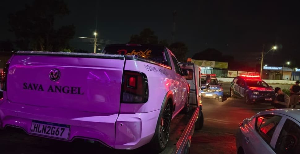 PM e Semma interditam festa clandestina e apreendem carro com som em Aparecida