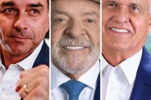 Quaest em GO Flávio Bolsonaro, 33%; Lula, 27%; Ronaldo Caiado, 23%