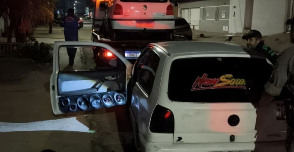 Cinco veículos são apreendidos por perturbação do sossego em Aparecida