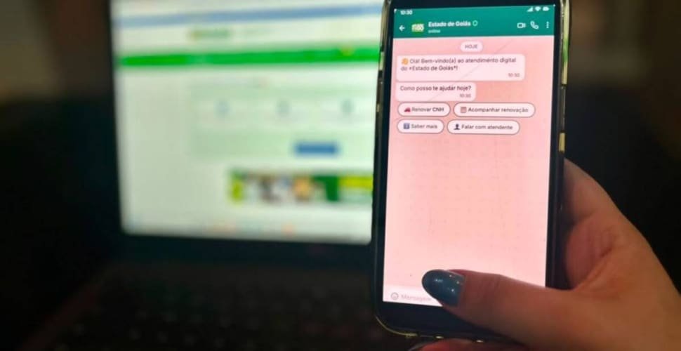 Goianos podem renovar CNH e pedir 2ª via da identidade pelo WhatsApp